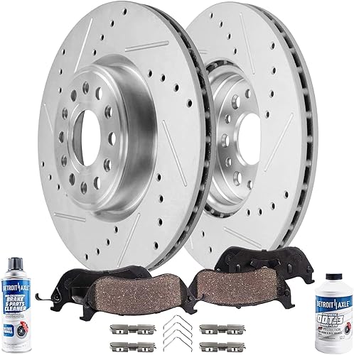 Miniatura 17 de Detroit Axle - Pastillas de cerámica traseras de repuesto de pinza de freno derecha para Infiniti G35 Nissan 350Z Murano Quest - Juego de 3 piezas