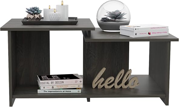 Wema 3 Coffee Table, Lower Open Shelf -Espresso