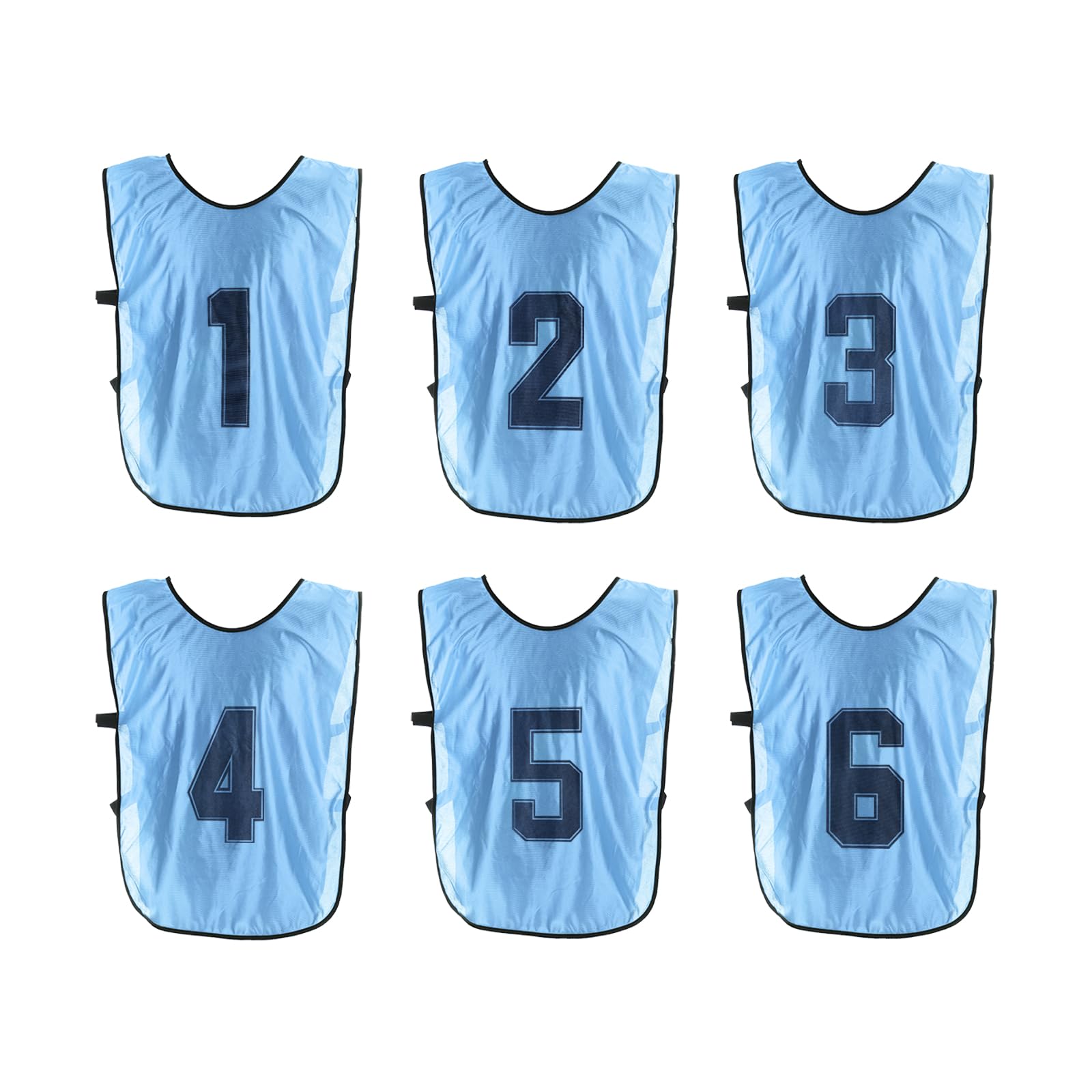 PATIKIL Chaleco de entrenamiento de fútbol, pinnies reversibles numerados para práctica de fútbol