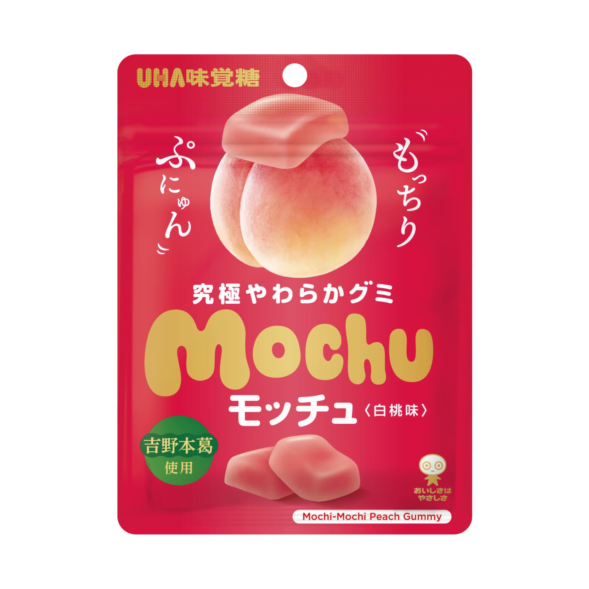 UHA味覚糖 モッチュ 白桃 45ｇ