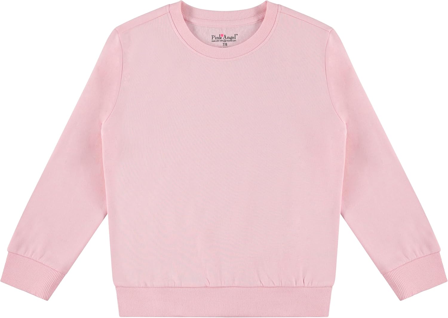 Pink Angel 2-Pack Girls Fleece Crewneck Sweatshirts – Soft Cotton Blend Pullover Tops for School, Play, and Layering - Image 9