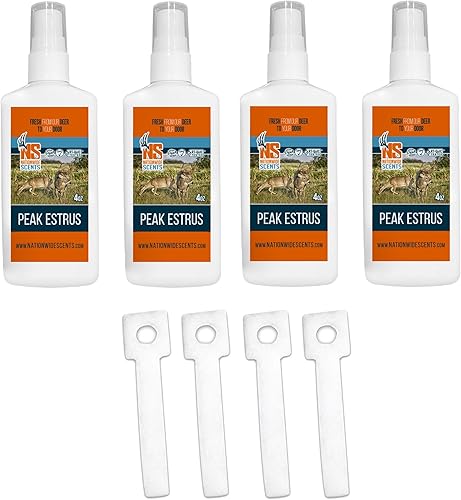 Miniatura 6 de Nationwide Scents Peak Estrus - Aroma de orina de ciervo para cazar - Atractor Doe Pee Buck para ciervos de cola - Señuelo de venado con aroma a