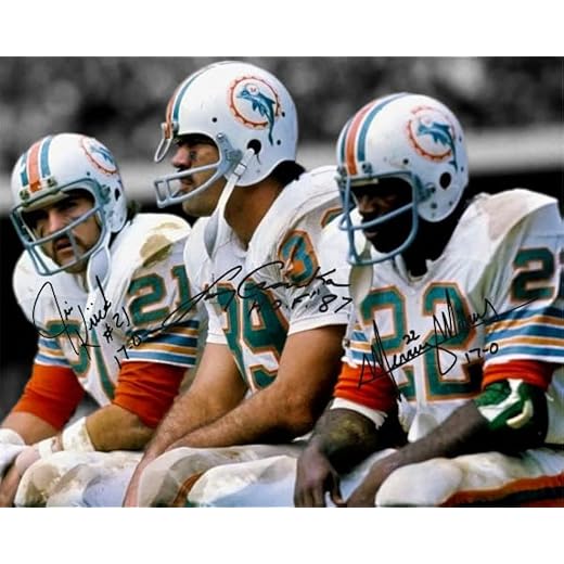 Ikonic Fotohaus Jim Kiick Larry Csonka Mercury Morris Signed Photo Autograph Print Wall Art Home Decor