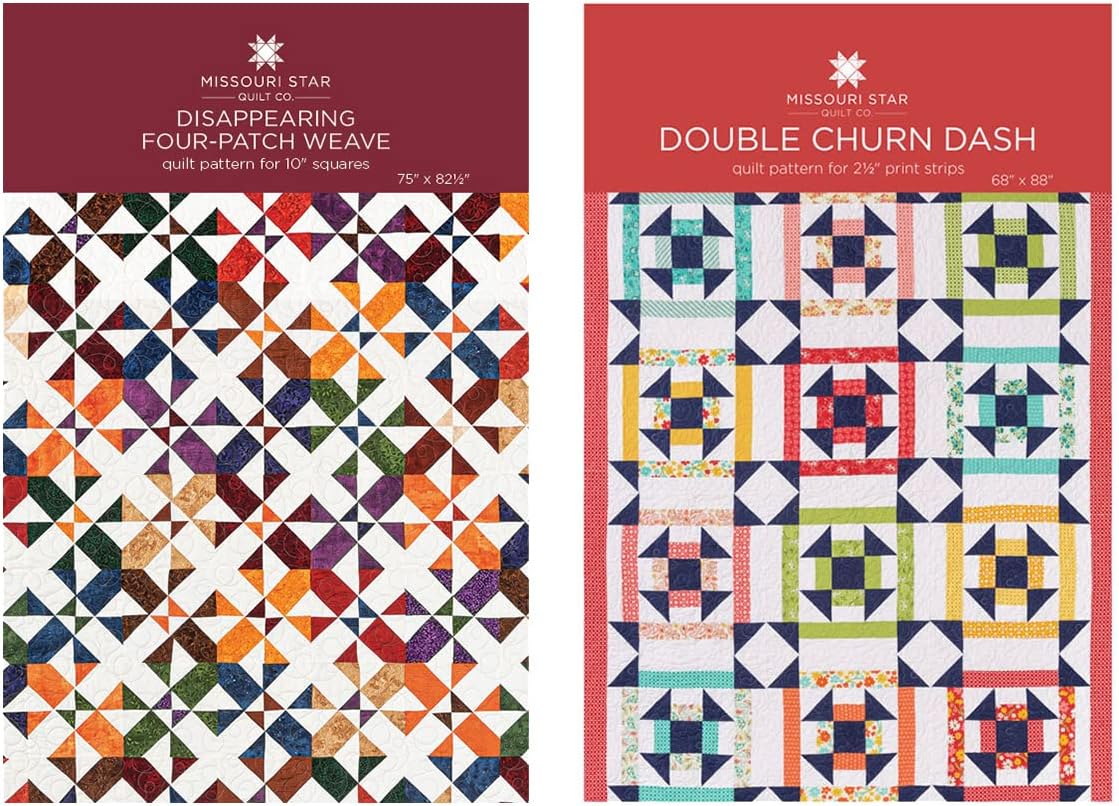 Missouri Star Quilt Patterns, 12 Triangle Designs | Easy to Use Quilting Books Make Your Own Quilted Blankets and Table Runners Charm Pack, Jelly Roll, Layer Cake Patterns (BUND240)