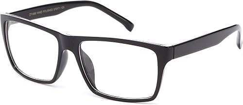 Newbee Fashion lentes transparentes, cuadrados, clásicos, modernos, unisex