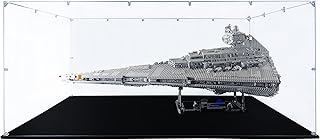 SONGLECTION Acrylic Display Case Compatible for Lego Imperial Star Destroyer #75252, Dustproof Display Case (Case Only) (Lego Sets are NOT Included)