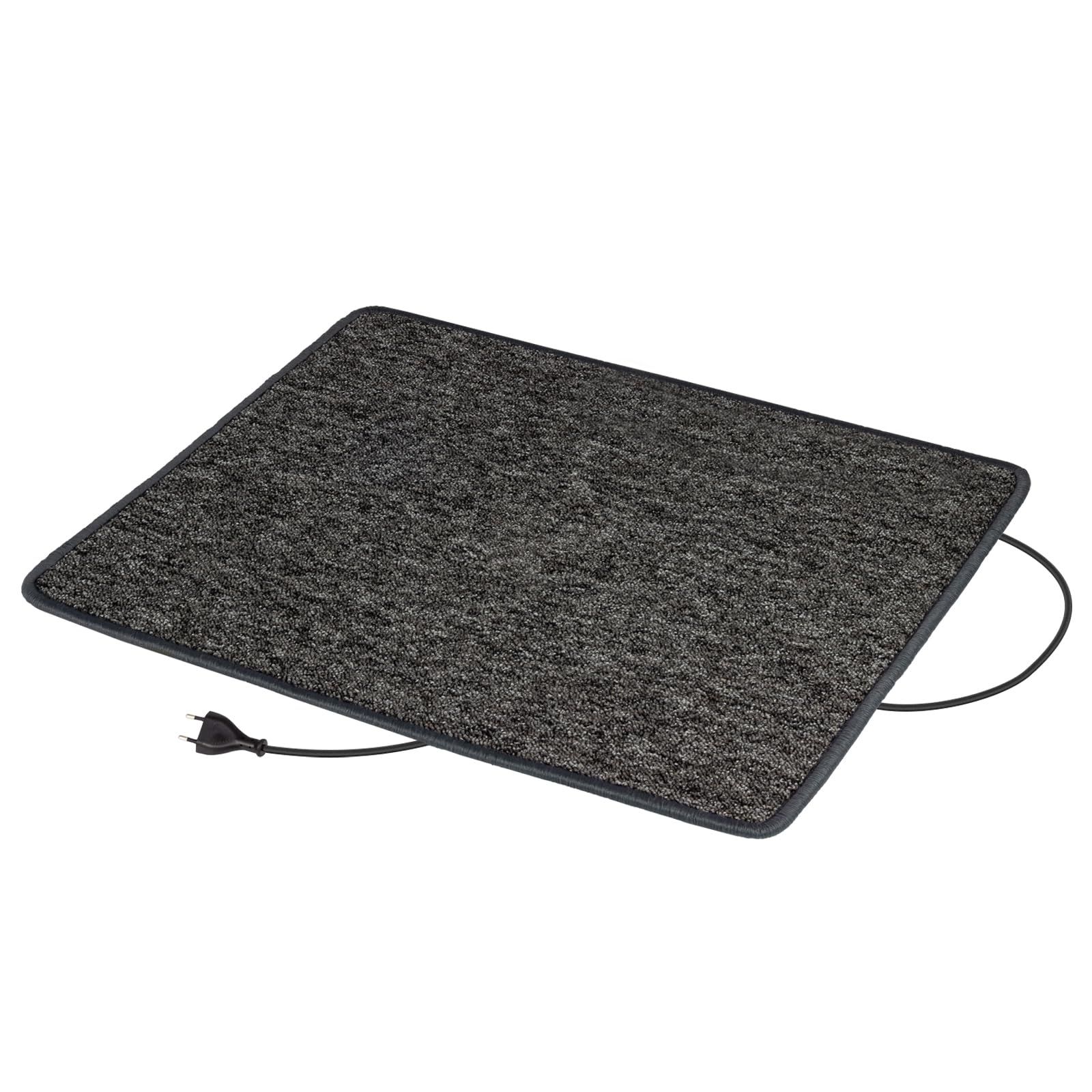 Esterilla calefactora por infrarrojos para pies, 60 x 70 cm, fabricada en Alemania, 47 W, 230 V, color antracita