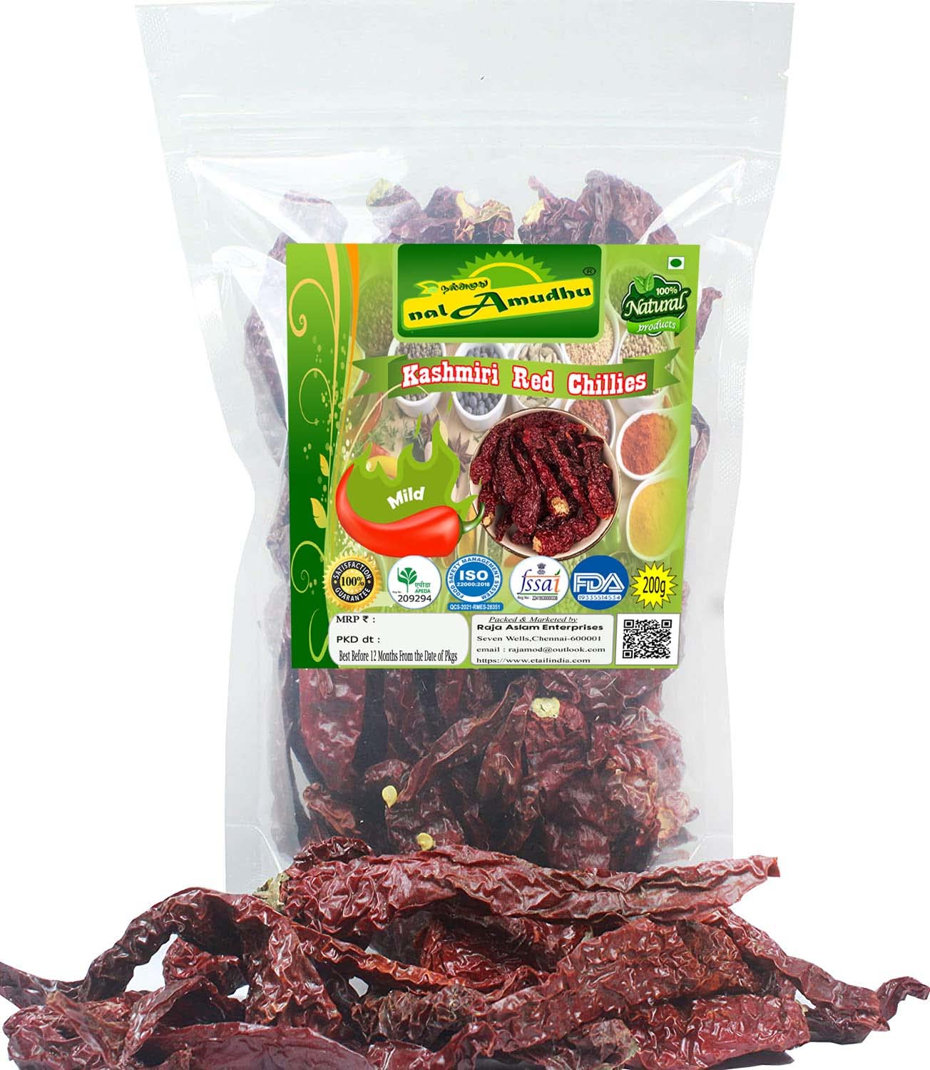 nalAmudhu Dried Kashmiri Chilli Red Chilli