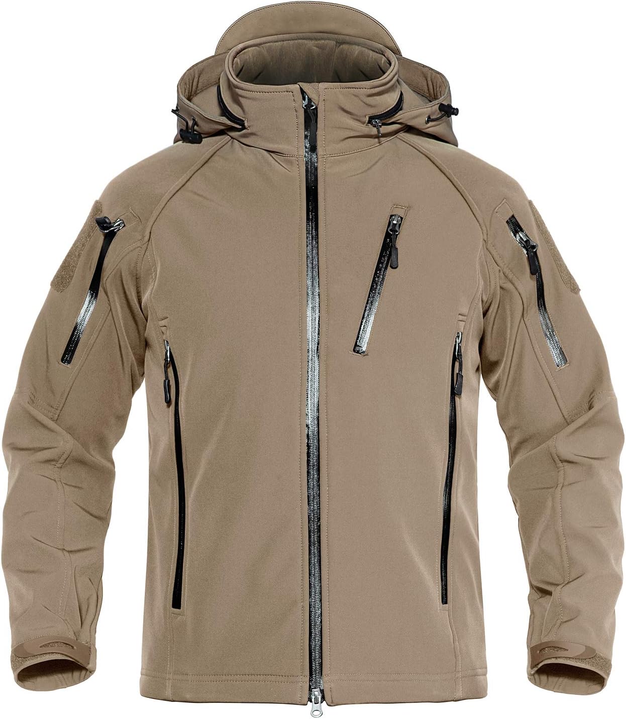 TACVASEN Men’s Special Ops Military Jacket Water Resistant Windproof Tactical Winter Zip Up Rain Coat Hunting Outdoors