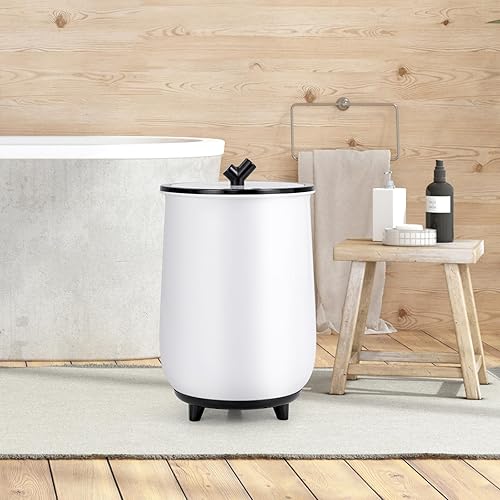 Miniatura 2 de Tangkula Calentador de toallas, calentador de toallas grande de lujo de 23 litros con soporte de disco fragante, calentador de baño certificado ETL