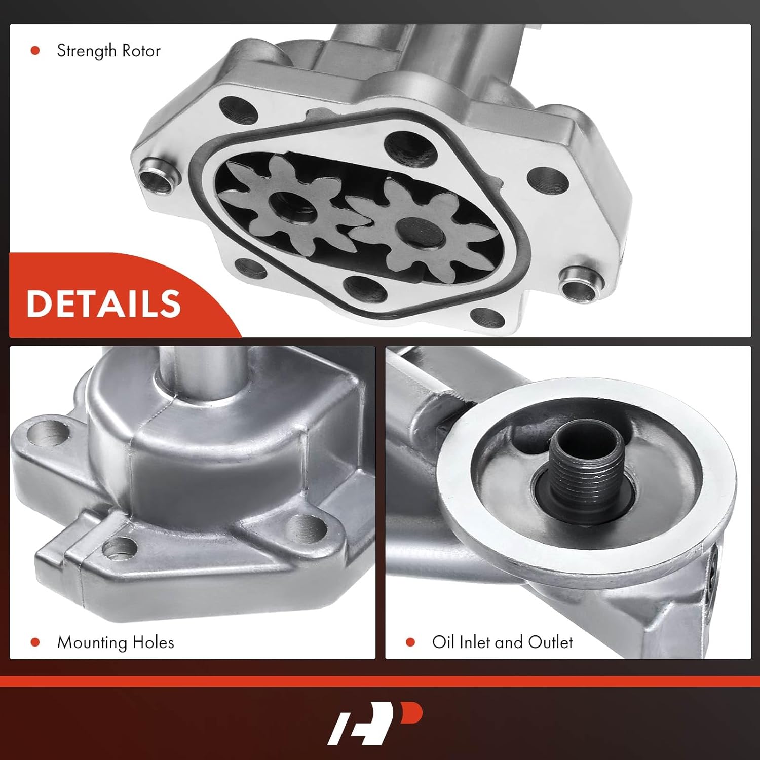 A-Premium Engine Oil Pump Compatible with [3.8L 3.9L 4.2L V6] Ford F-150 1997-2008, F-150 Heritage 2004, Mustang 1994-2004, Taurus, E-150 Club Wagon, E-250 & Lincoln Continental & Mercury