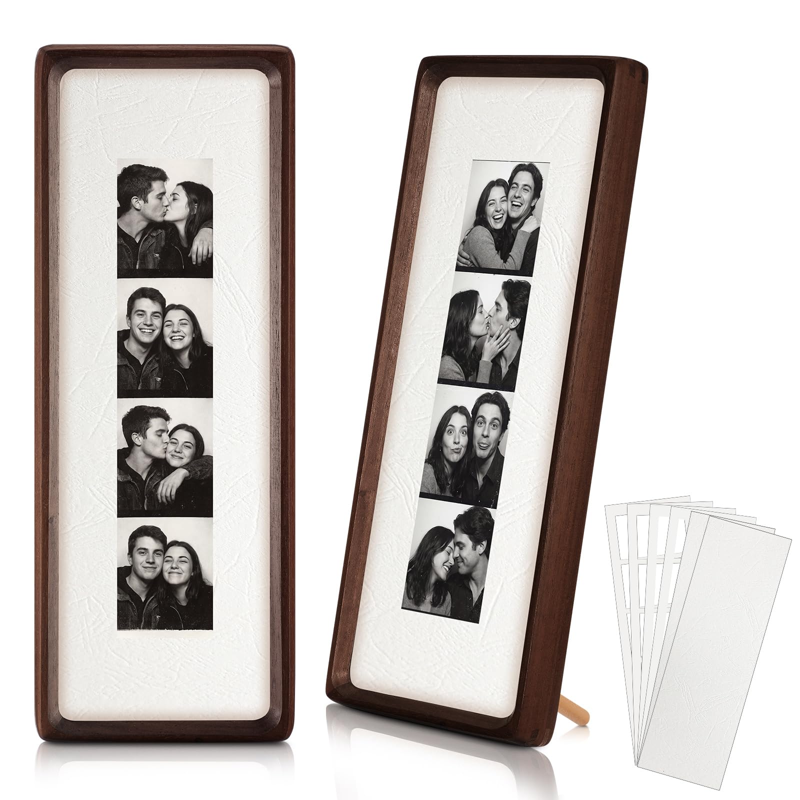 Lineshading 2 Pcs Photo Booth Frames 11.4×3.5in Walnut Wood sold price at auction in Canada