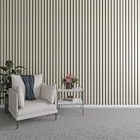 Vista 61 de Ekena Millwork Kit de panel de pared de listones de madera ajustables de 47 pulgadas de alto x 3/8 pulgadas de alto, con listones de 2 pulgadas