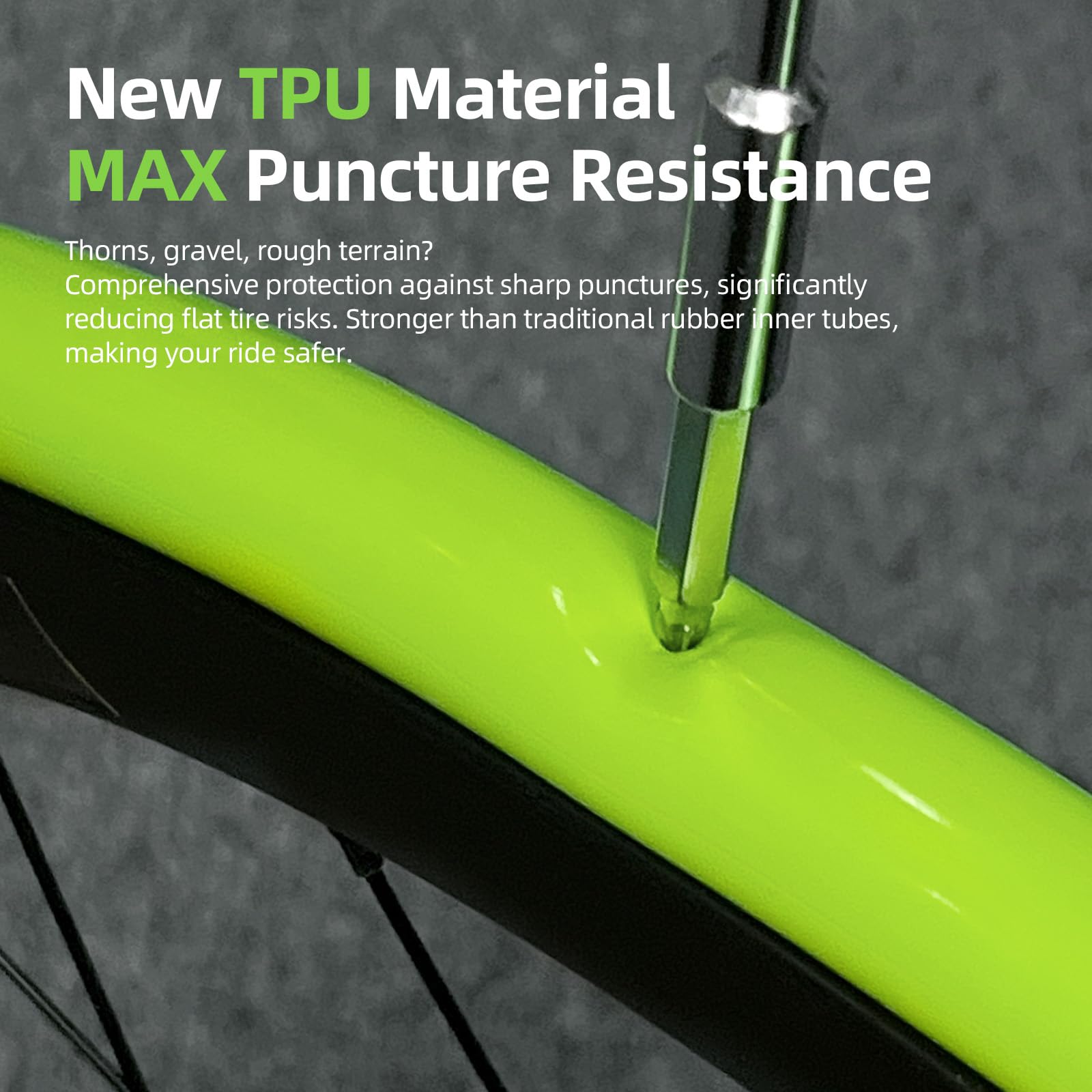 Tubo flessibile in TPU per bicicletta da corsa, 2 pezzi, 30 g, tubo flessibile in TPU, 700C x 23C/25C/28C/30C/32C, tubo flessibile per bicicletta FV:45/65/85 mm, 2 leve per pneumatici
