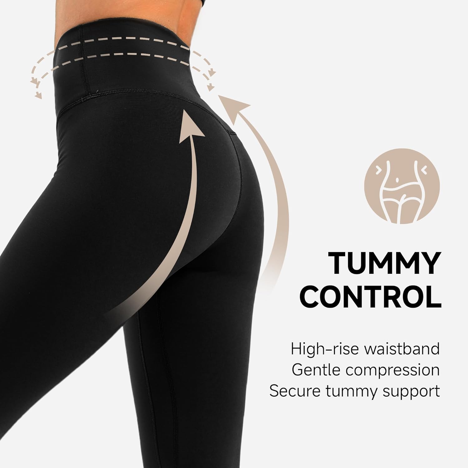 Buttery Soft High Waist Yoga Pants for Women - Tummy Control Workout Leggings with Pockets, Squat Proof Gym Running Athletic - Image 3