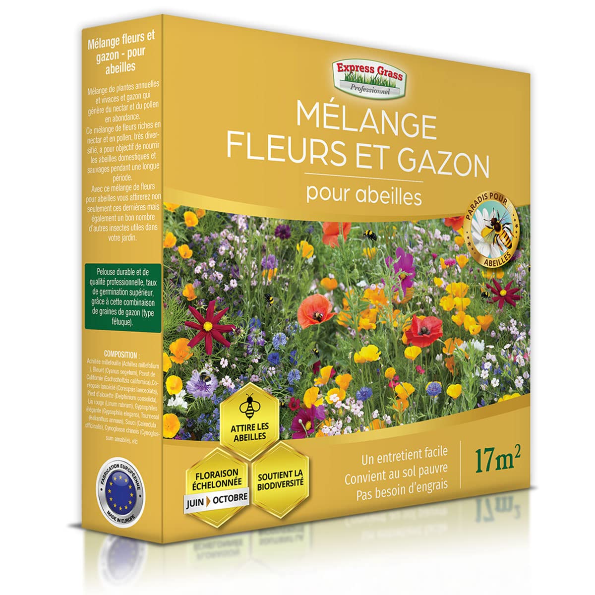 Mélange de fleurs - Gazon japonais - (Lot de 3 Mélange de fleurs)