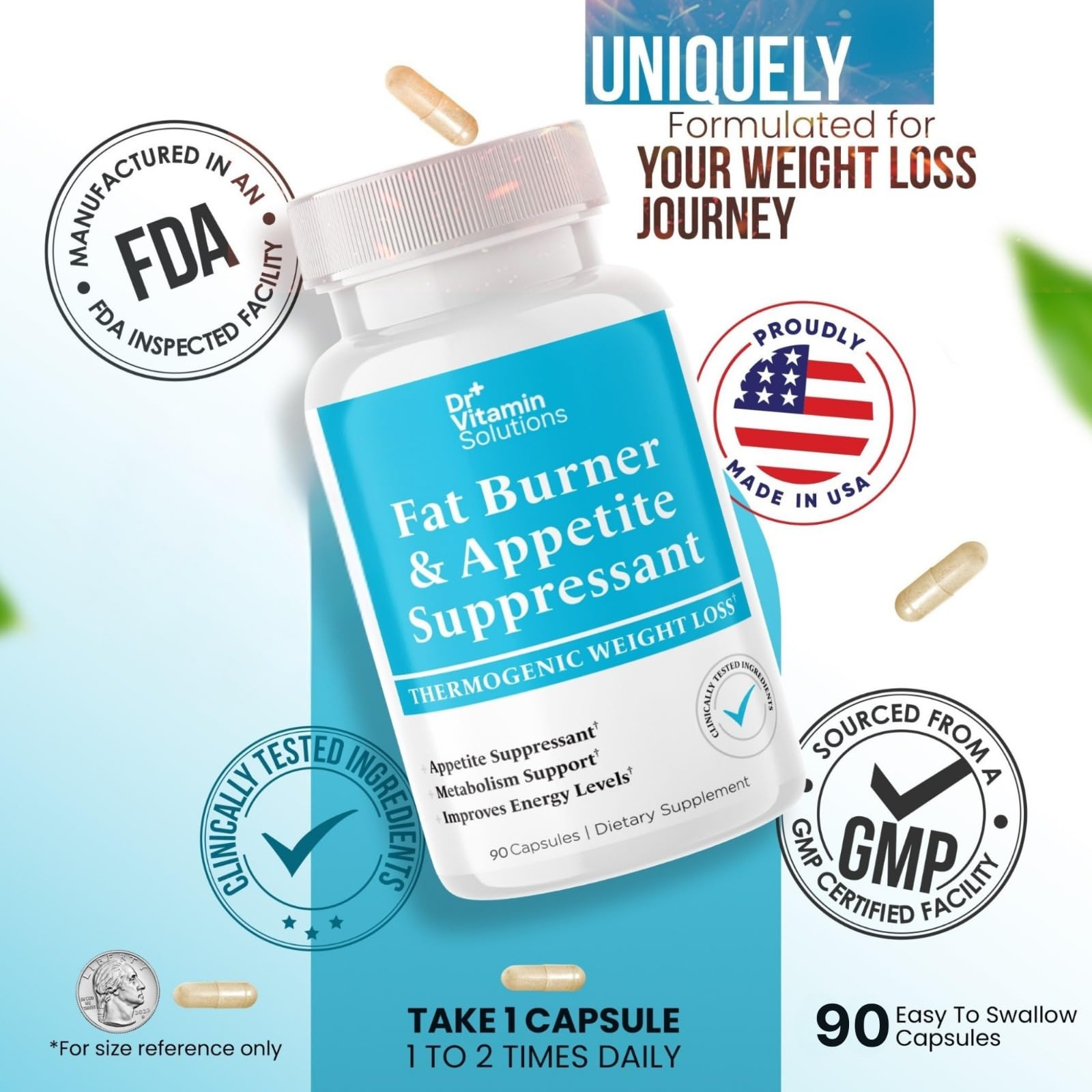Fat Burner and Appetite Suppressant for Weight Loss - Thermogenic Diet Aid — Amazon image 9