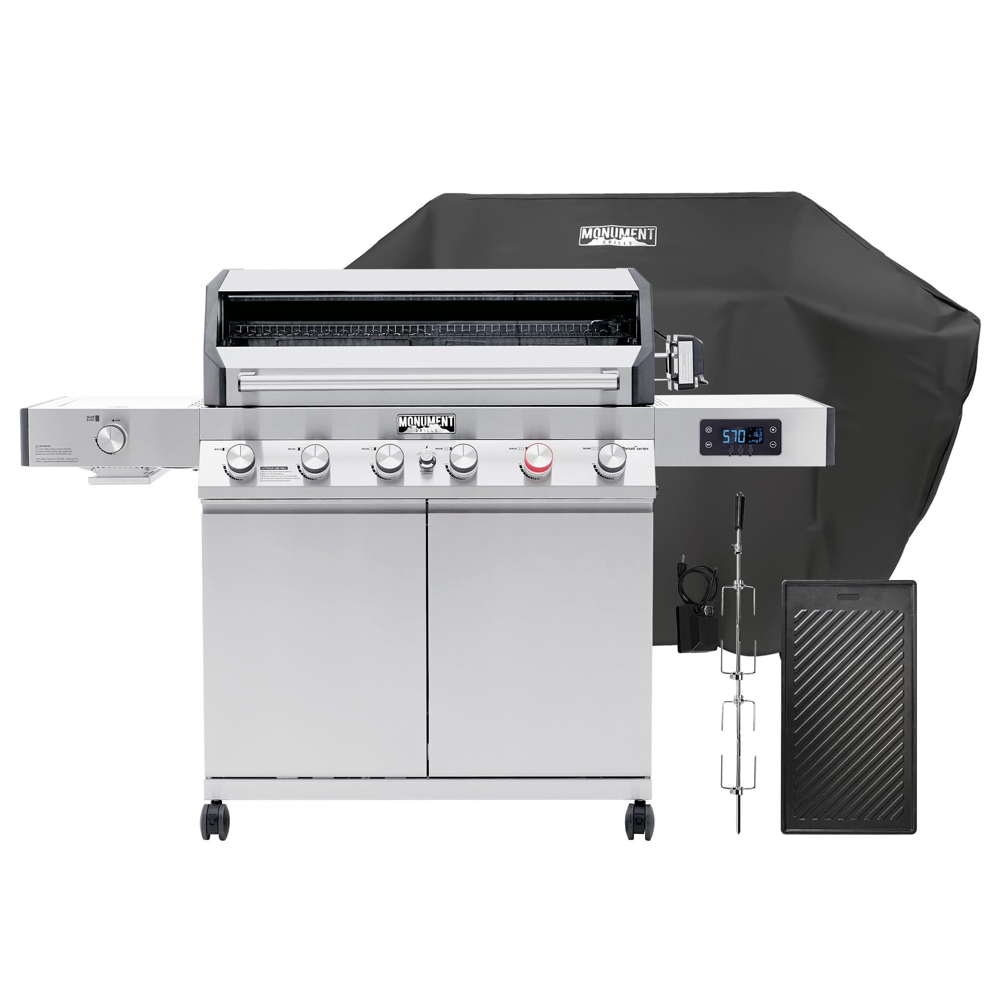 Monument Grills Denali 605Pro Smart Tech Propane Gas Grill