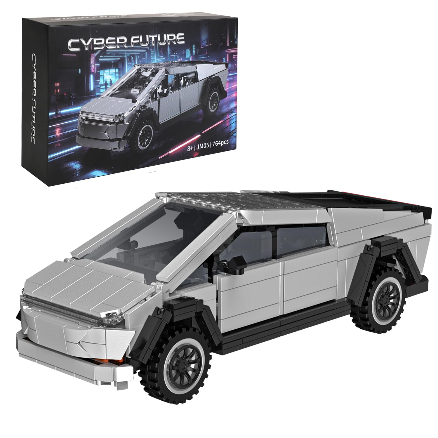City Cyber Off-Road Truck Building Set,Car Building Block for Adults Kids, STEM Toy for B…