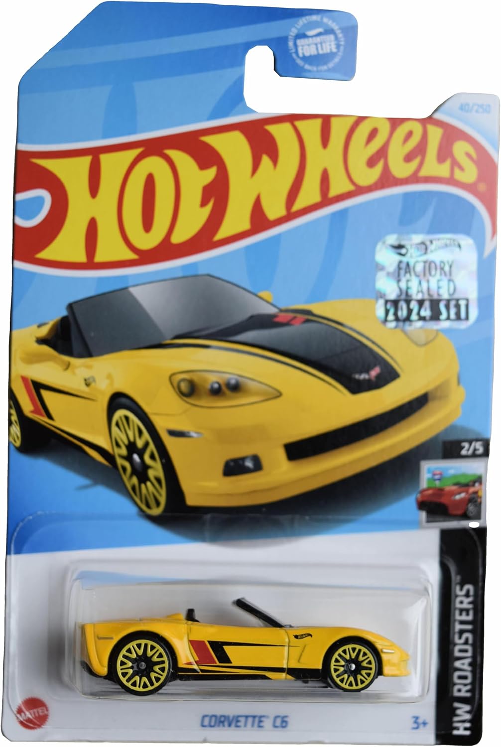 Hot Wheels Corvette C6, HW Roadsters 2/5 [Yellow] 40/250