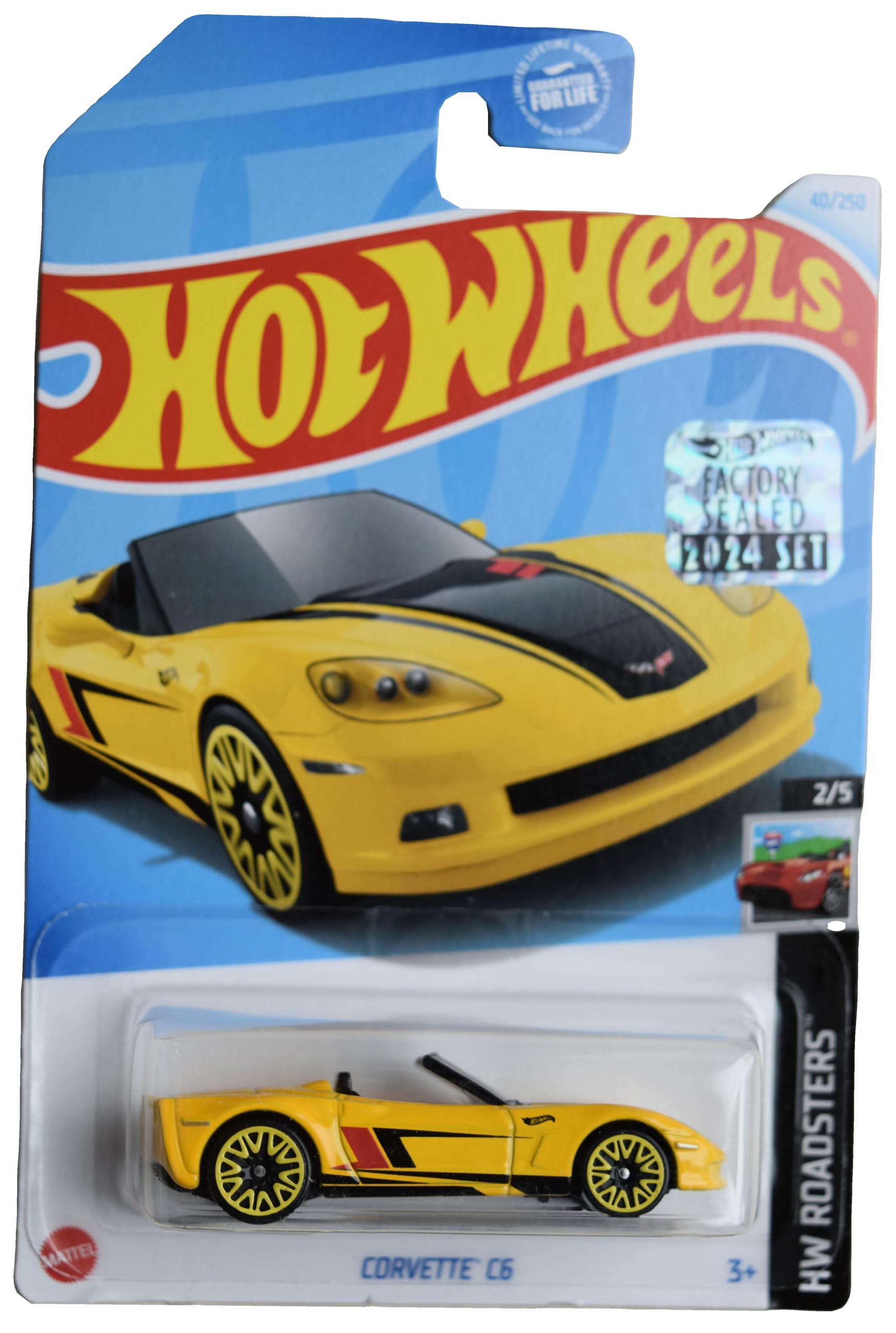 Hot Wheels Corvette C6, HW Roadsters 2/5 [Yellow] 40/250 : Amazon