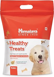 Himalaya Healthy Treats for Puppies | Chicken | 900g | With Ashwagandha & Fennel Seeds | Tasty & Nutritious Puppy Snack Price In India
