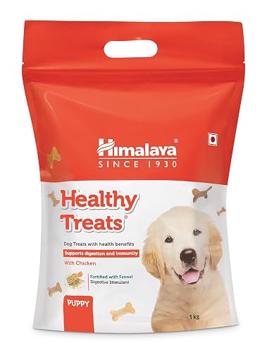 Himalaya Healthy Treats for Puppies | Chicken | 900g | With Ashwagandha & Fennel Seeds | Tasty & Nutritious Puppy Snack