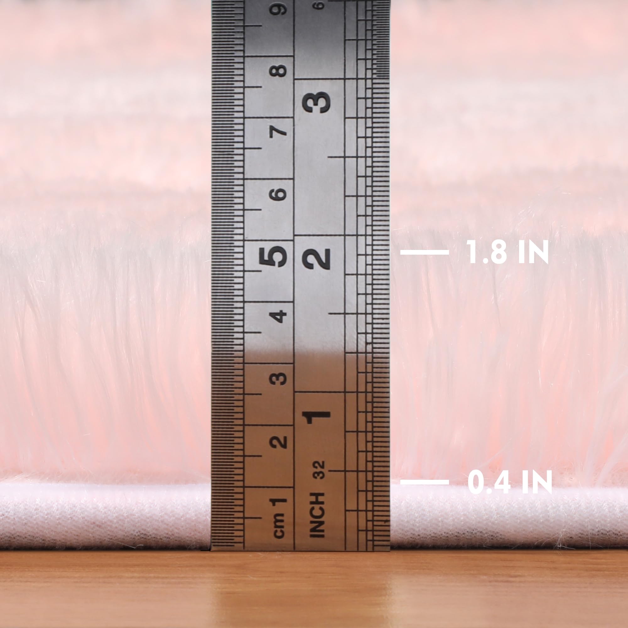 BSTLUV Fluffy Pink Furry Carpet for Living Room 6x9 Non Slip Soft Shaggy Thick Area Rug for Bedroom Nursery Play Room, Indoor Floor Decor Aesthetic Throw Big Fuzzy Rugs for Girls Kids Party