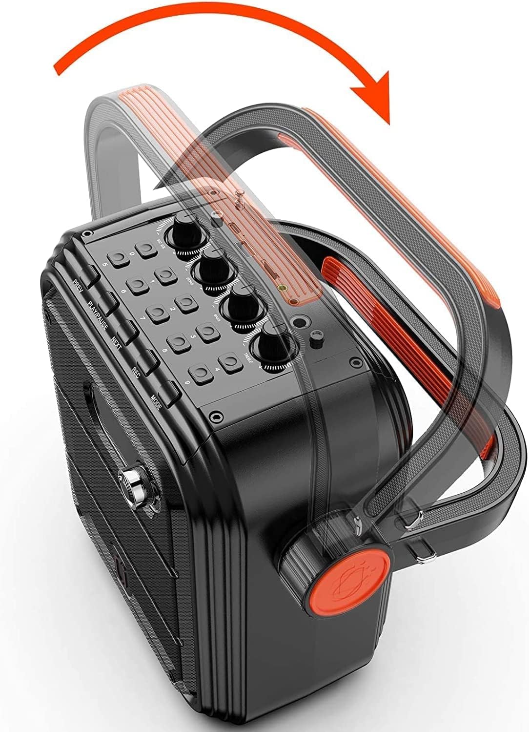 jauyxian portable bluetooth speaker wireless speaker with microphones outdoor pa speaker system with basstreble remote control supports tws fm