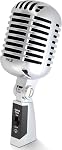 Pyle Retro Mic Vintage Style Dynamic Mic Designed for Stage Performance and Clarity Inc 16ft XLR Cable