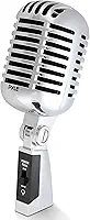 Pyle Microfone vocal dinâmico retrô clássico - Microfone cardioide unidirecional estilo vintage antigo com cabo XLR - compatível com suporte universal - Performance ao vivo, gravação em estúdio