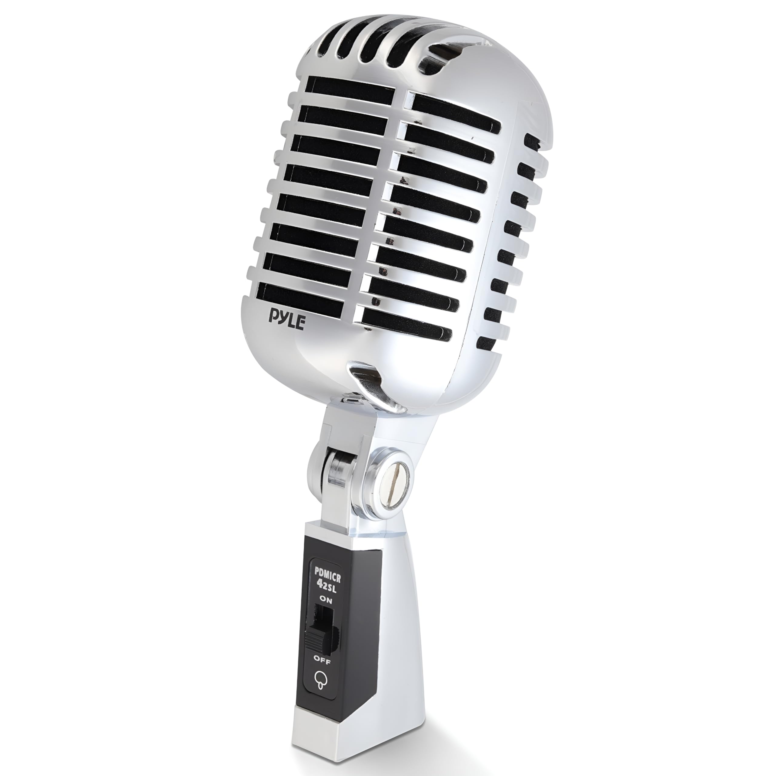 PylePro PDMICR42SL Vocal Microphone with 16 Feet XLR Cable, Silver