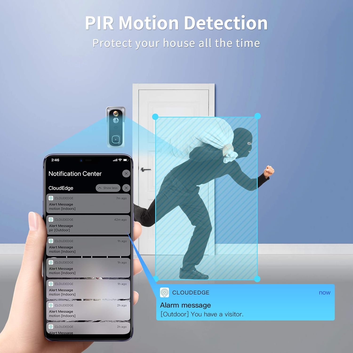 50% Off Discount Wireless Video Doorbell Camera, Geekee 1080P Security WiFi Doorbell Camera with Indoor Chime, Motion Detect Sensor, IR Night Vision, IP66 Waterproof, 2-Way Audio, 32GB Included (Sliver)