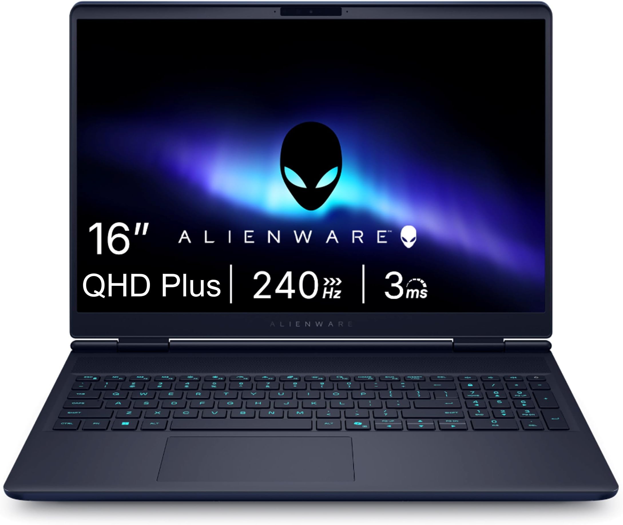 Alienware 16X Aurora Gaming Laptop, AI Enabled Intel Core Ultra9 HX Processor, 32GB DDR5, 1TB SSD, NVIDIA GeForce RTX 5070, 8GB GDDR7, 16" QHD+ 240Hz Display, Backlit KB, Interstellar Indigo, 2.66kg