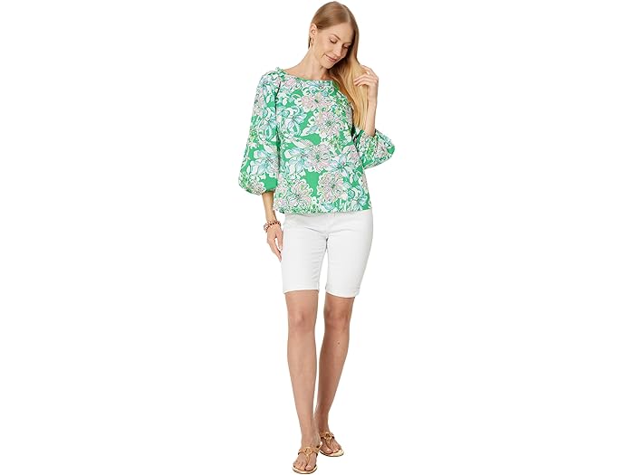Barbara 3/4 Sleeve Cotton Top - Image 3