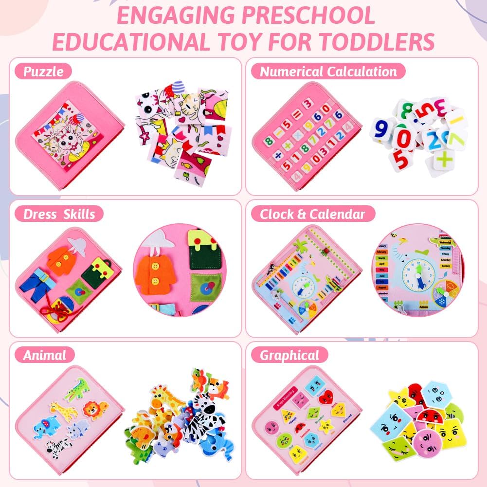 ANOMM Bezigheidsbord Montessori educatief speelgoed voor kinderen