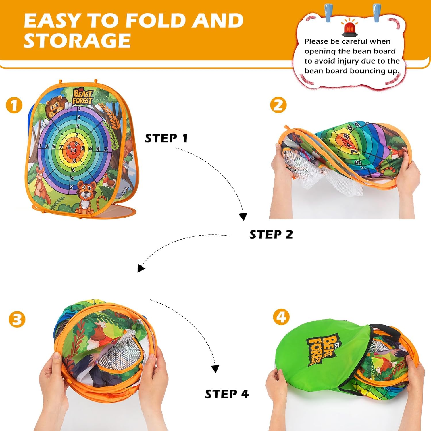 Bean Bag Toss Game Sets for Kids, Toss and Catch Ball Set for Kids Outdoor Baseball Toys for Toddlers Carnival Games for 3 4 5 6 7 Years Old Boys and Grils Backyard Outdoor Toy