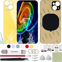 Back Screen Glass Cover Replacement Compatible with iPhone 14 Plus 6.7"Yellow