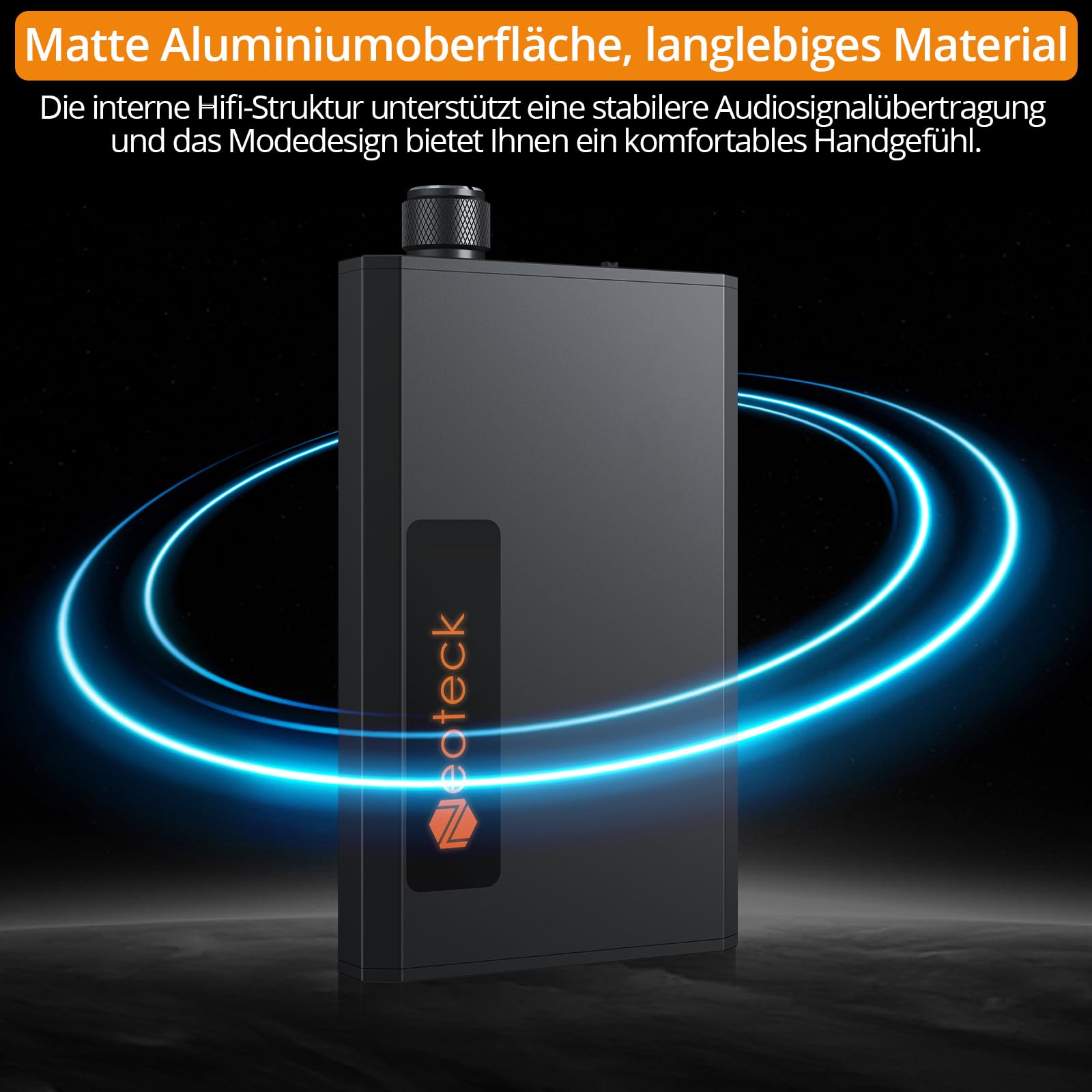 Neoteck HiFi Kopfhörerverstärker Bluetooth 5.0 Empfänger Tragbare 3,5 mm Audio Kopfhörer verstärker Komponenten für MP3/MP4/Telefone/Digital Player/Computer