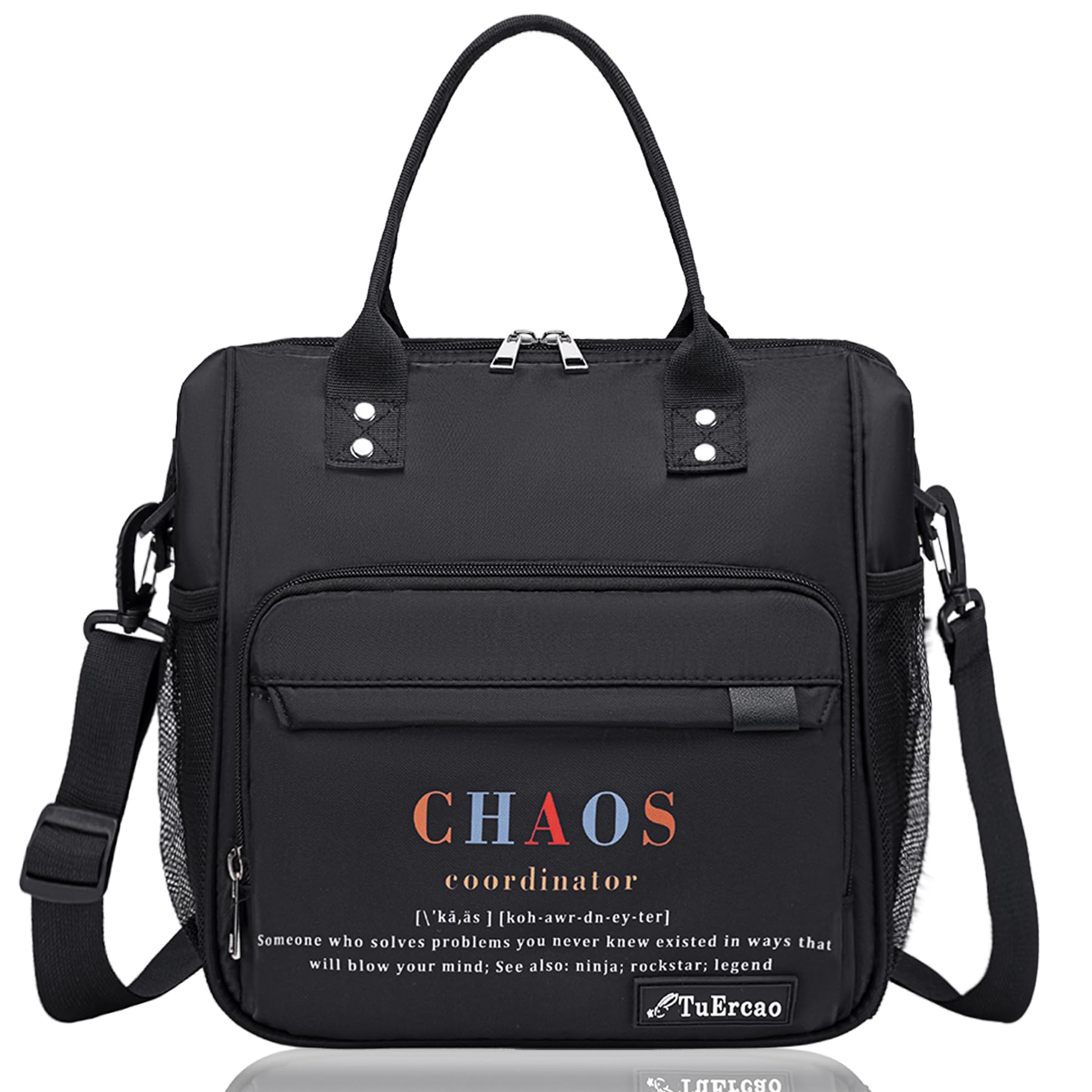 TuErCao Chaos Coordinator Lunch Bag Cool Gifts for Coworkers Employee Appreciation Gifts Office Gifts Administrative Professional Day Gifts Useful