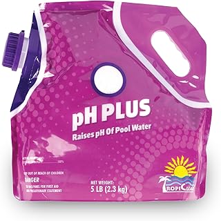 pH Plus for Pools – Quickly Boosts pH Levels & Prevents Corrosion; Natural pH Increaser for Swimming Pools | Chlorine-Free, Phosphate-Free Formula – Ideal for Pool & Spa Water Care (5 LB)
