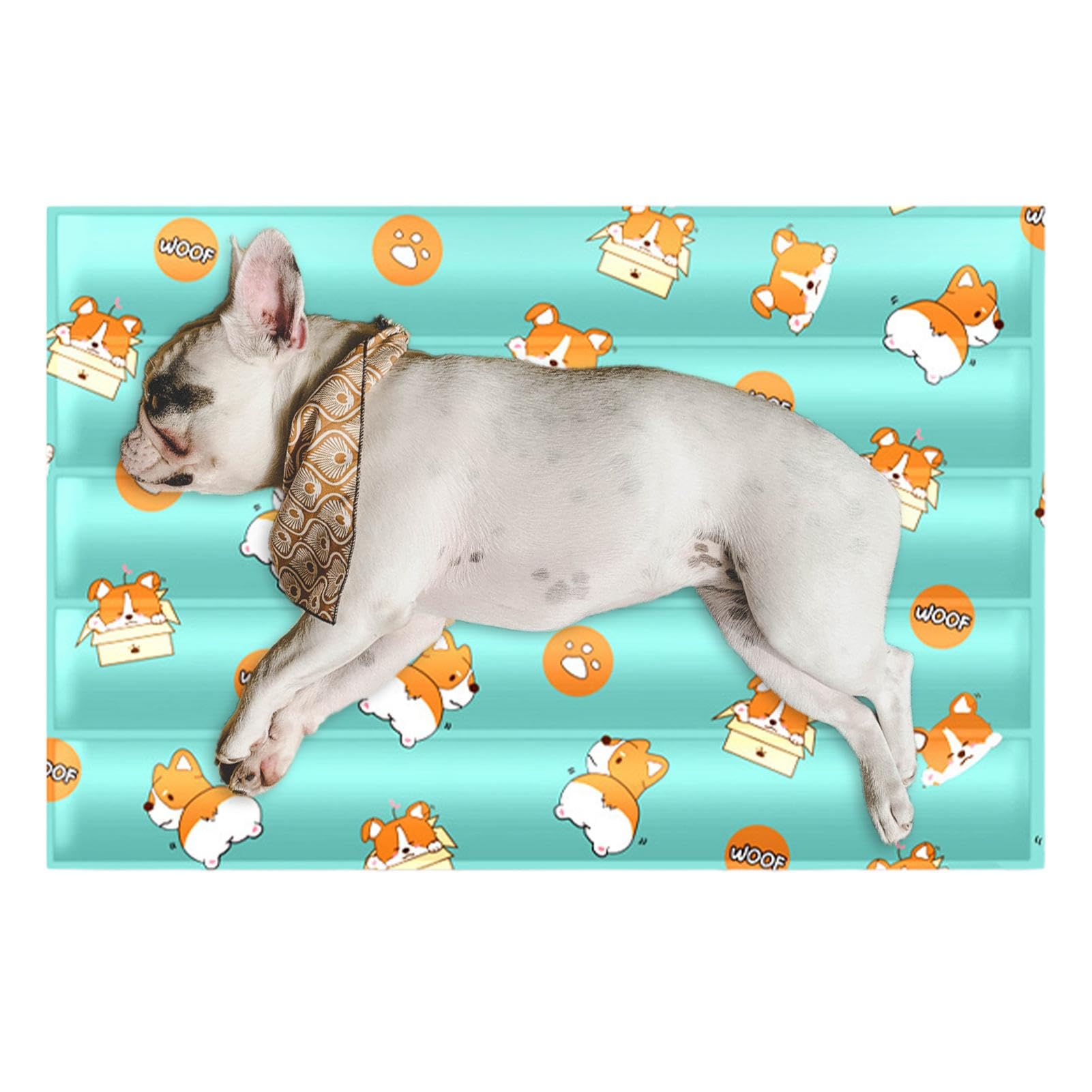 Alfombrilla de refrigeración para Perros, Lavable, de Verano, Transpirable, Manta de refrigeración para Enfriar, Asientos de Coche para Interiores y Exteriores, Extragrande, Perros, Cachorros, Gatos,