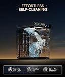 ecozy Nugget Ice Maker Countertop, Smart Ice Machine with APP Control | 44 lbs Per Day Pebble Soft Pellet Chewable Ice with Self-Cleaning, Black