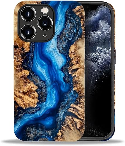 Miniatura 123 de DAIZAG Funda compatible con iPhone 11 Pro Max, hermosa carcasa rígida híbrida de plástico TPU con diseño de pájaro colorido + funda protectora de