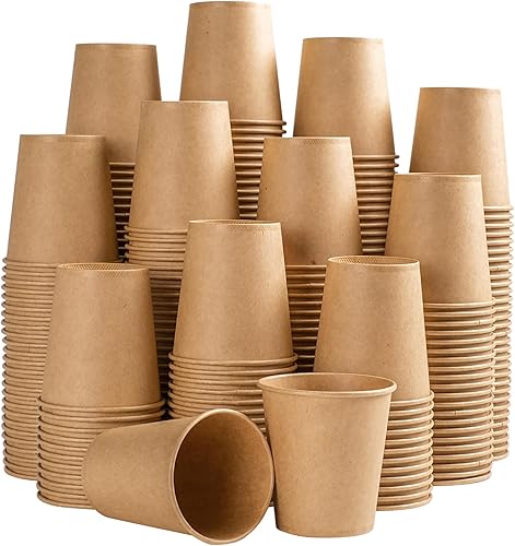 Lamosi Vasos de papel desechables de 5 onzas, 300 unidades, vasos de papel kraft para enjuague bucal de baño, tazas de café espresso de 5 onzas para disponible en Yaxa Colombia