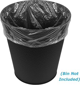Blue donuts 4 Gallon trash bag liner 500 Count, Garbage bags, 17x 18 Clear Leak proof Waste basket bin liners for bathroom, office and bedrooms
