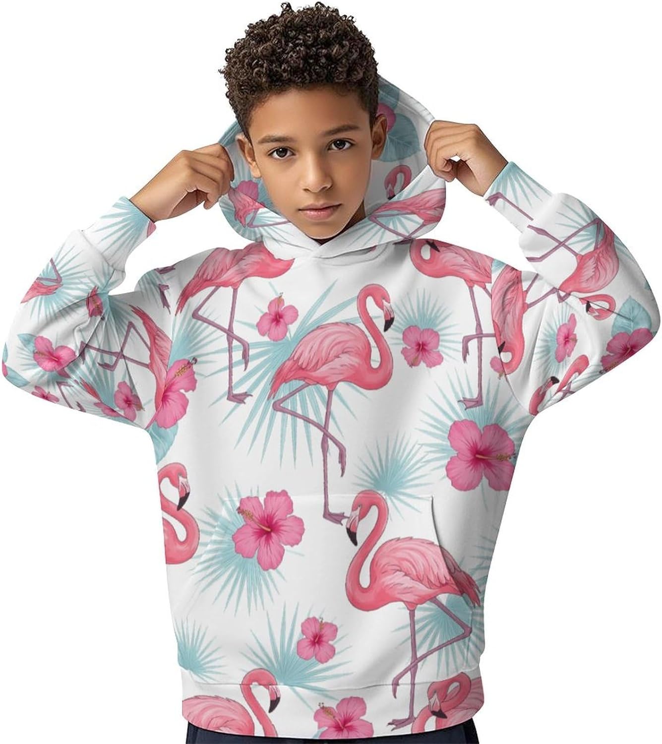 Boys Girls Hoodies Cartoon Cow Cool Hooded Lightweight Hooded Pullover Sweatshirt for Kids