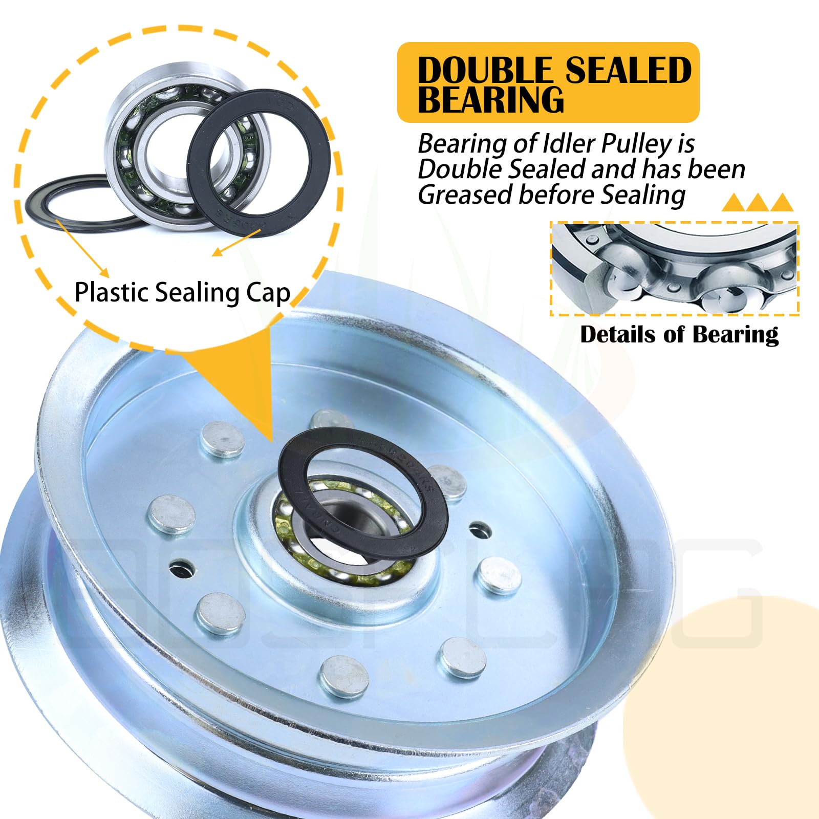 GY22172 Pulley with GY20629 Pulley for D140 Idler Pulley — Amazon image 6