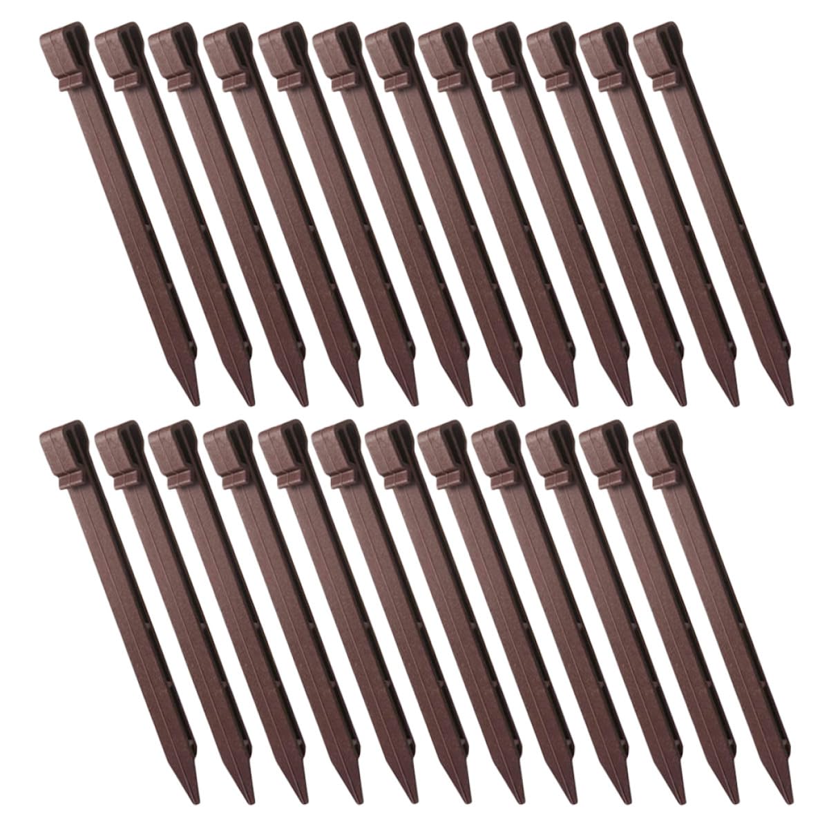 GALPADA 30 Piquets de Jardin en Plastique Résistants pour Fixation de Bâches et Tentes, 30 Pièces, Piquets Sol pour Jardin Potager et Aménagement Extérieur