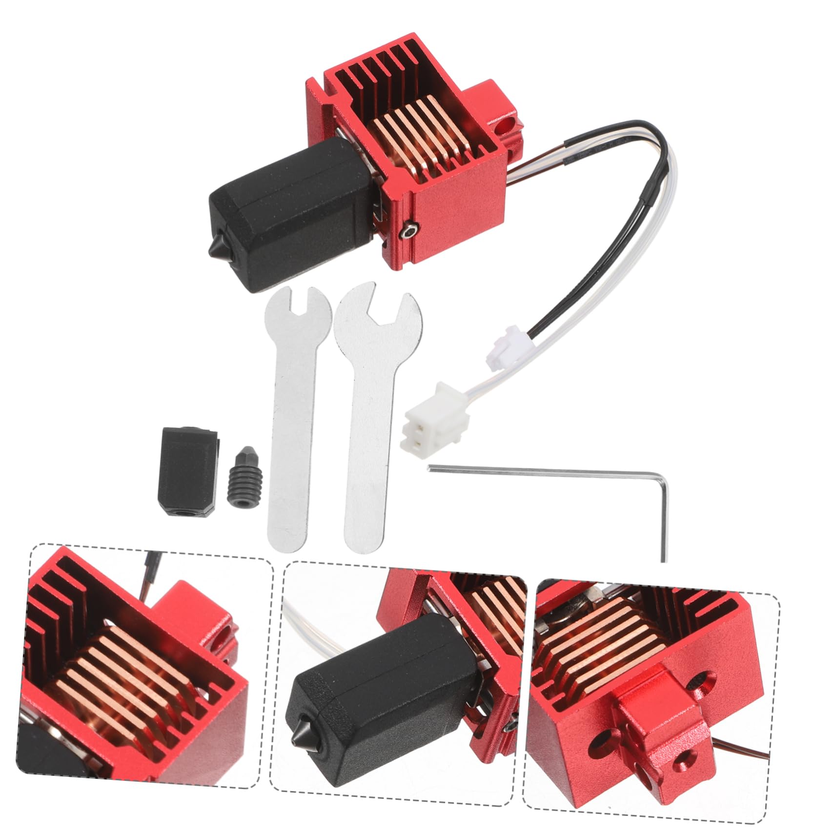1set Ugelli Hotend Per Stampante Kit Sostituzione Ugelli Rimovibili Compatibile Stampanti Labs Ricambio Per Hotend e Estrusore
